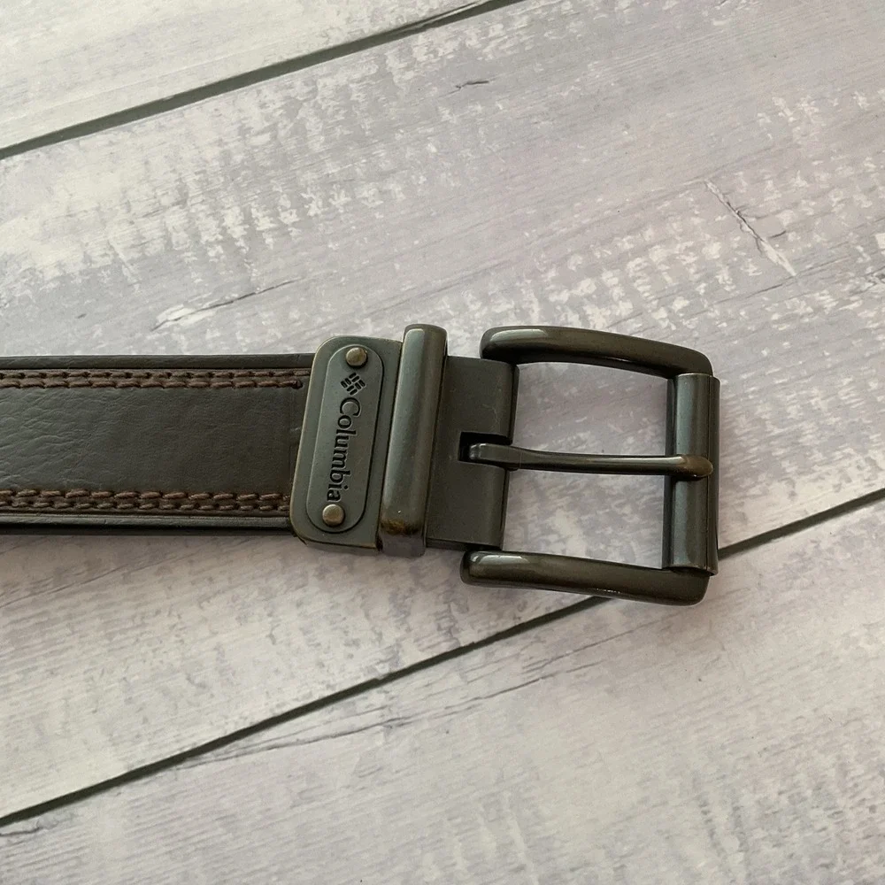 Columbia‎ Belt Mens 44 / 110 Dark Brown Leather Casual
